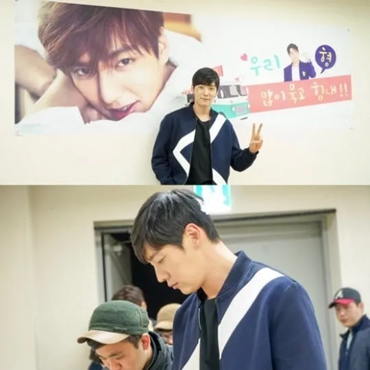 Lee Min Ho mengirimkan food truck untuk Choi Jin Hyuk. ©soompi.com