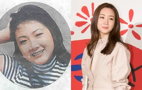 Choi Ji Woo saat masih muda terlihat chubby (kiri) dan sekarang lebih tirus. ©istimewa