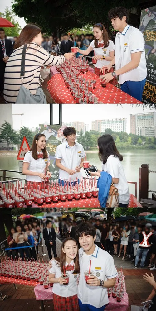 Choi Ji Woo ingin rating dramanya naik jadi 6% karena itu bagikan 600 minuman. ©hancinema.net