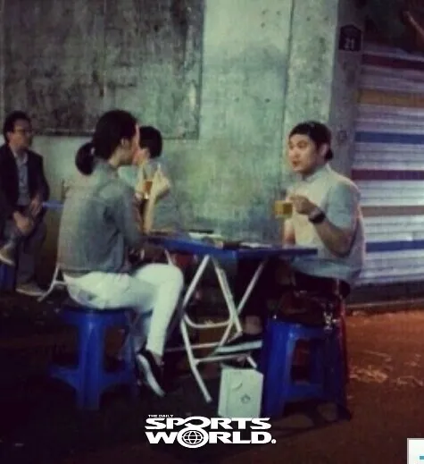 Foto Sulli dan Choiza yang beredar sebelumnya @allkpop