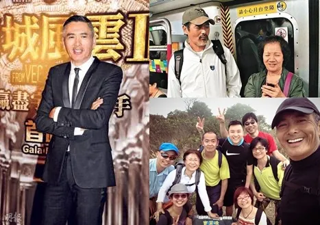 Beberapa momen Chow Yun Fat saat selfie bareng fans. © istimewa