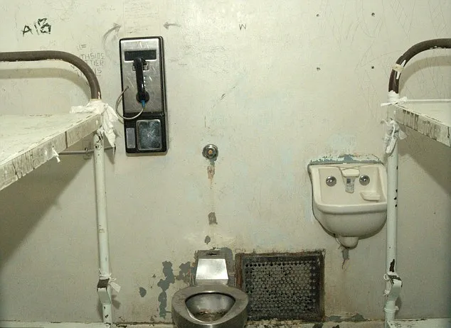 Salah satu ruang tahanan yang memenjarakan Chris Brown @ dailymail.co.uk