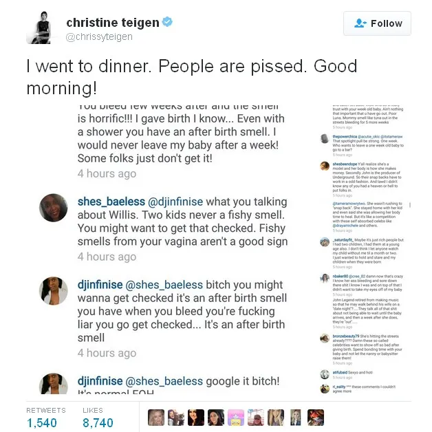 Chrissy Teigen © Twitter