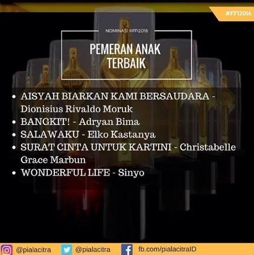 Christabelle masuk dalam daftar nominasi Pemeran Anak Terbaik © instagram.com/christabelle_grace.official