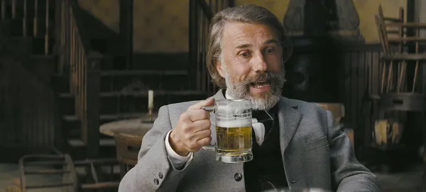 Christoph Waltz dalam DJANGO UNCHAINED.