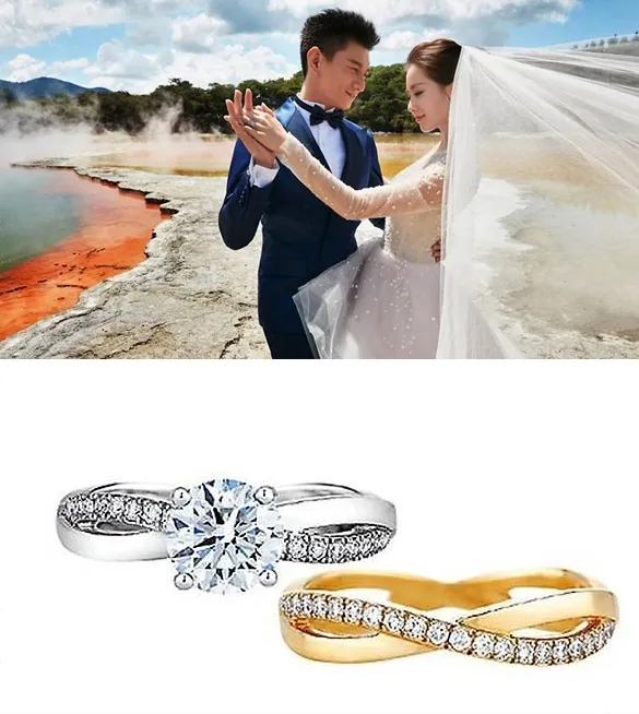 Cincin mewah pre wedding Nicky Wu dan Cecilia Liu. © toggle.sg