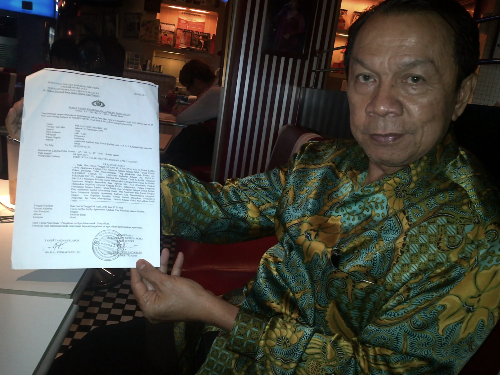 Pengacara Ilal, Muarta Karta. @KapanLagi.com®/Deni Mulyadi