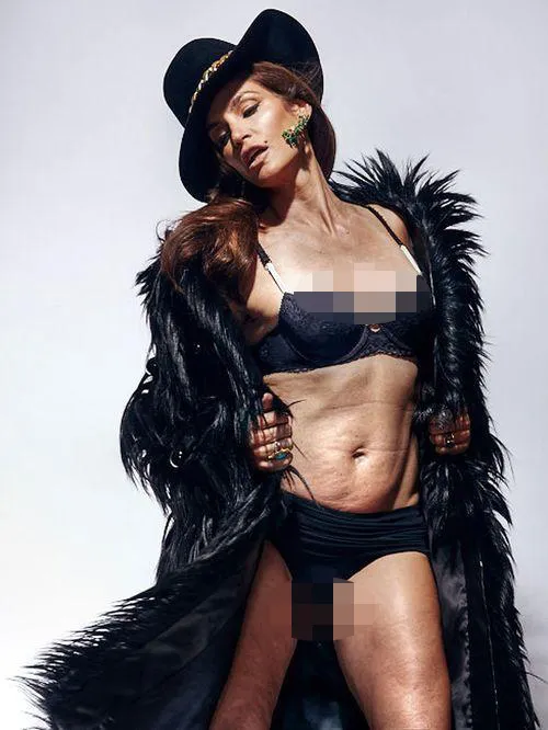 Foto 'unretouched' Cindy diklaim palsu @ Marie Claire Magazine