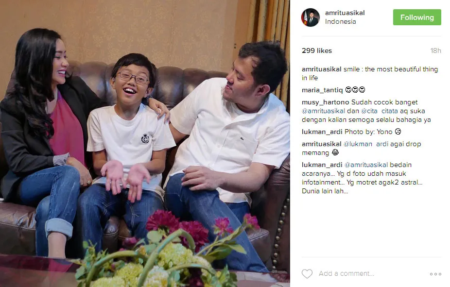 Cita Citata makin mesra dengan sang pacar © Instagram.com/amrituasikal