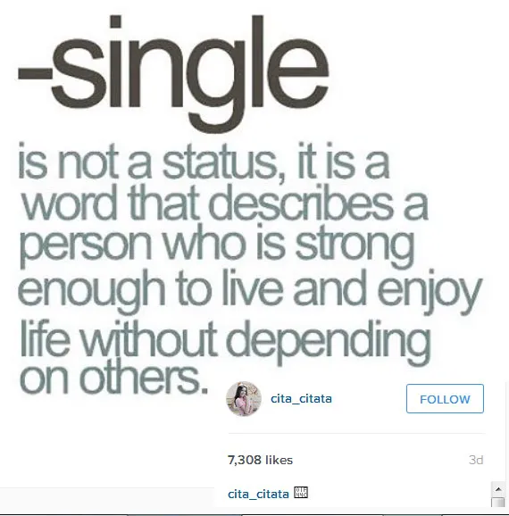 Cita Citata memastikan sudah single di Instagram. ©Instagram/Cita_citata