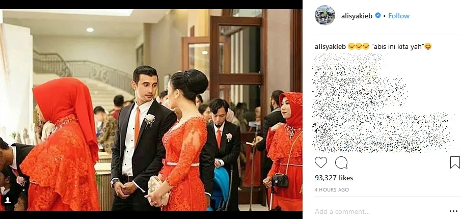 Ali goda Citra untuk menikah ©instagram/alisyakieb