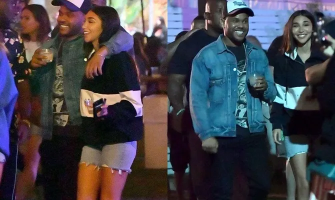 Kedekatan The Weeknd & Chantel Jeffries di Coachella 2018 © MEGA
