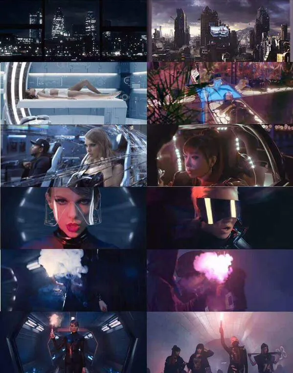 Perbandingan klip Taylor Swift dan 2NE1 @foto: Twitter.com/chaelinfenty