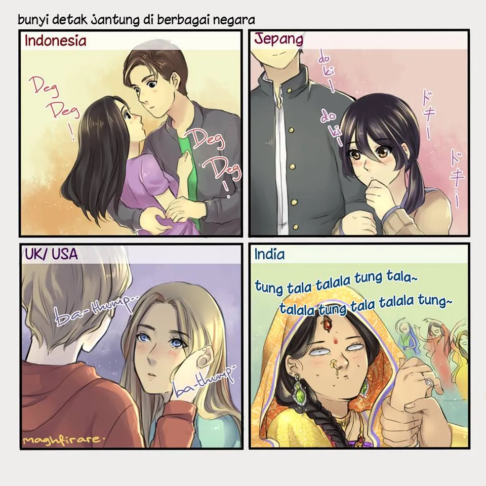 Salah satu komik MAGHFIRARE yang mengkritisi tayangan India © instagram.com/maghfirare
