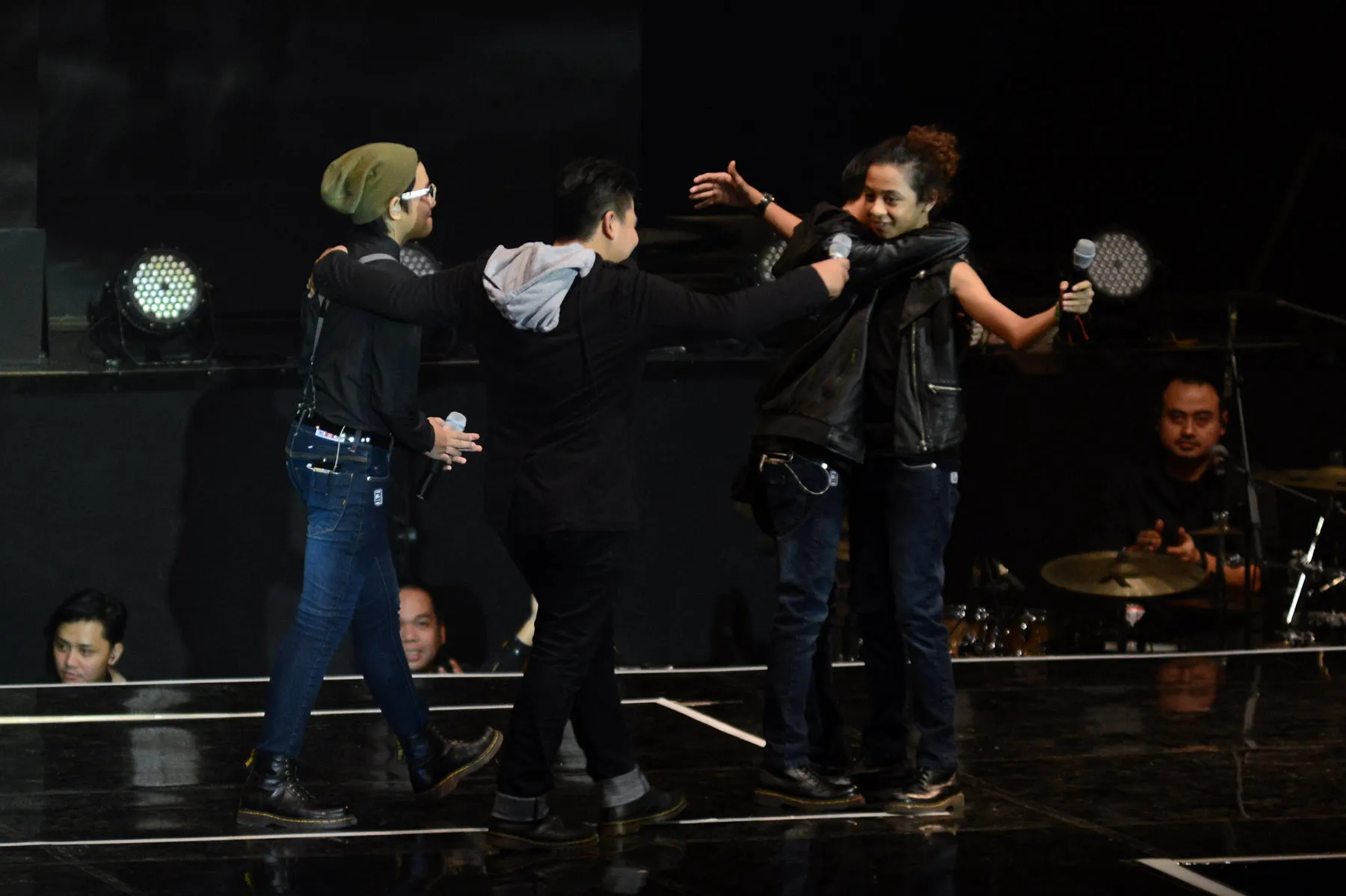 Saat perpisahan Bastian dengan Coboy Junior © KapanLagi.com®/Bambang E Ros