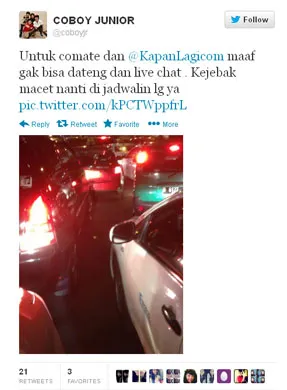 Konfirmasi Coboy Junior