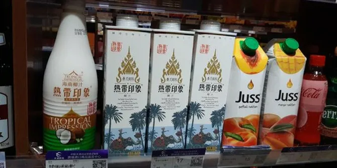 Coconut Juice Dijual Dalam Kotak Kardus