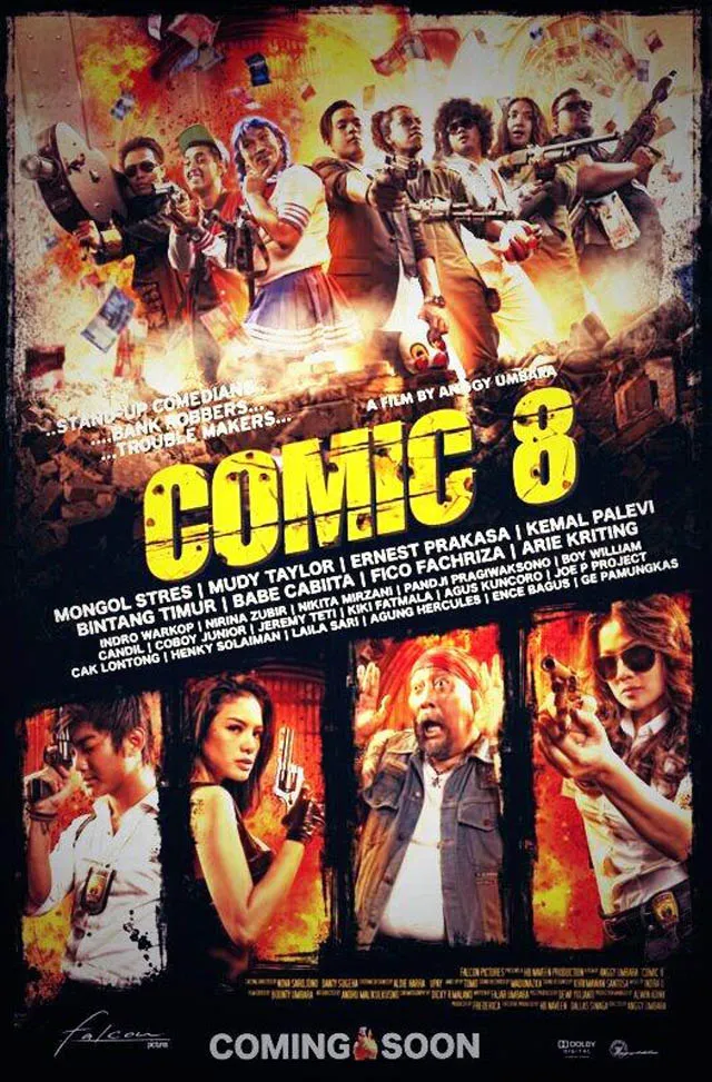 COMIC 8, film komedi action terlaris sepanjang 2014/©Falcon Pictures