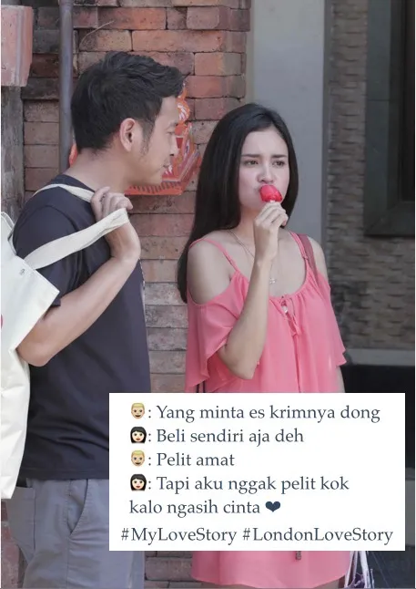 Contoh meme kuis LONDON LOVE STORY © Screenplay Production