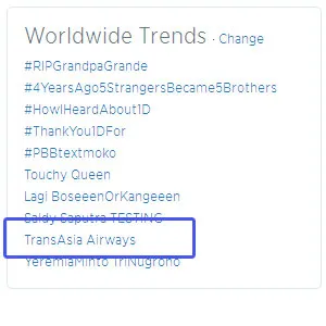 Dunia kembali berduka atas jatuhnya TransAsia Airways di Taiwan. Dok. istimewa