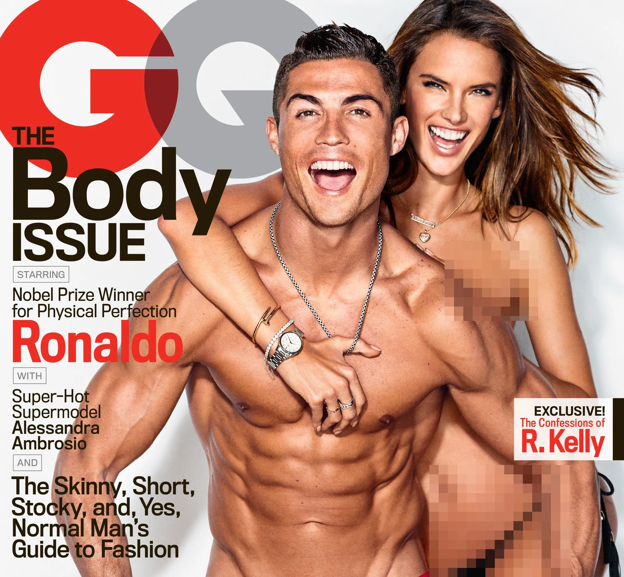 Sixpack Ronaldo untuk cover majalah GQ © gq.com
