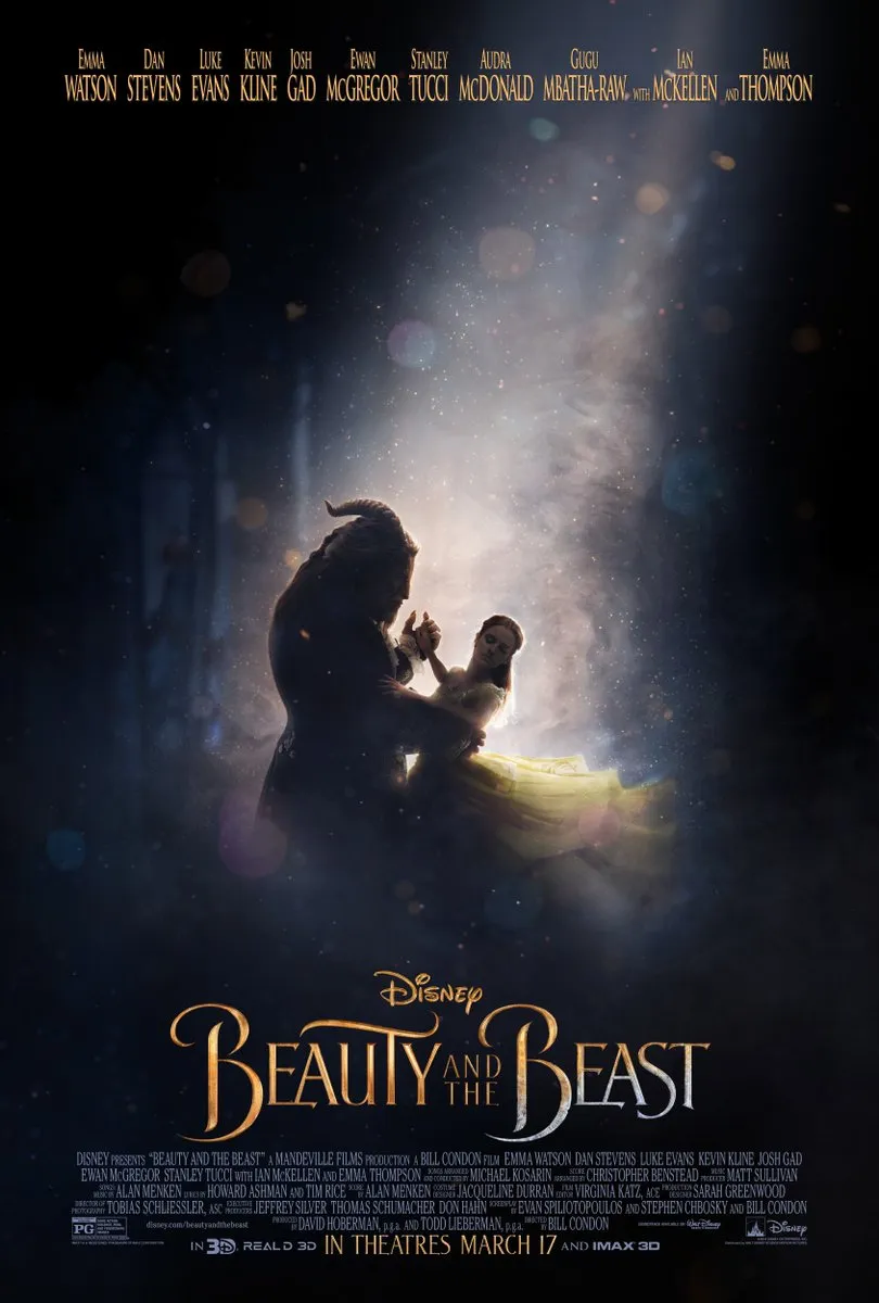 Poster teaser dari BEAUTY AND THE BEAST Š Disney