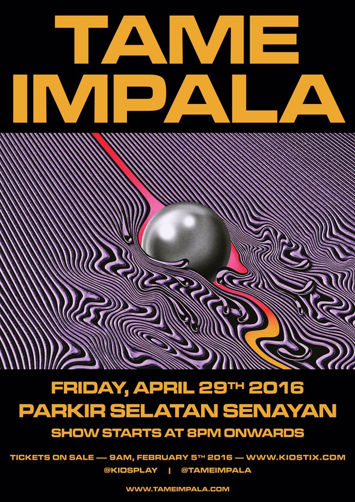 Tame Impala siap konser di Indonesia pada bulan April © Twitter.com/TameImpalaID