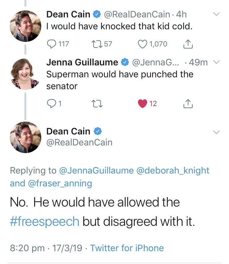 © Twitter/RealDeanCain