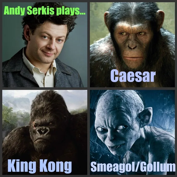 Beberapa karakter ikonik yang sudah pernah ditampilkan Serkis, mau jadi apa lagi dia?