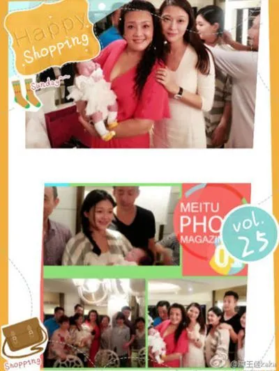 Barbie Hsu dan keluarga merayakan satu bulanan putri pertama sang aktris @xin.msn.com
