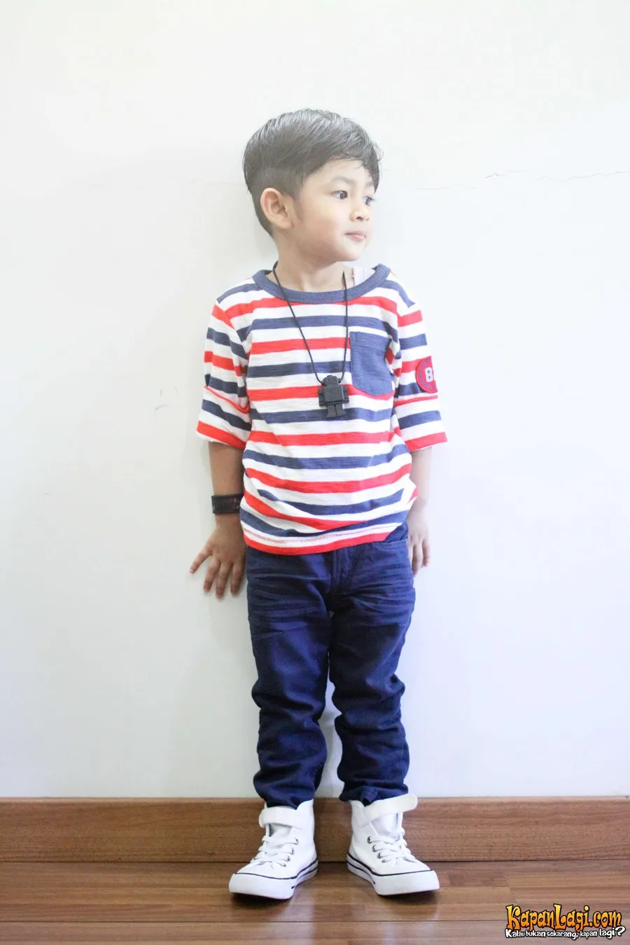 Daffa Sofa sudah fashionable sejak kecil. @KapanLagi.com®/Indra Rahmawan