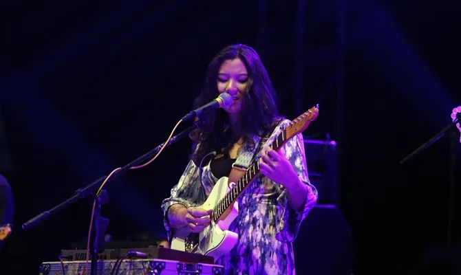 Danilla tampil di Hodgepodge 2019 (© KapanLagi.com/Muhammad Akrom Sukarya)
