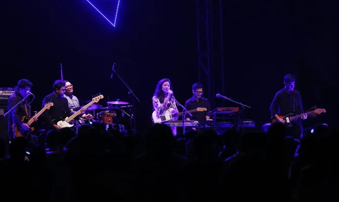 Danilla tampil di Hodgepodge 2019 (© KapanLagi.com/Muhammad Akrom Sukarya)