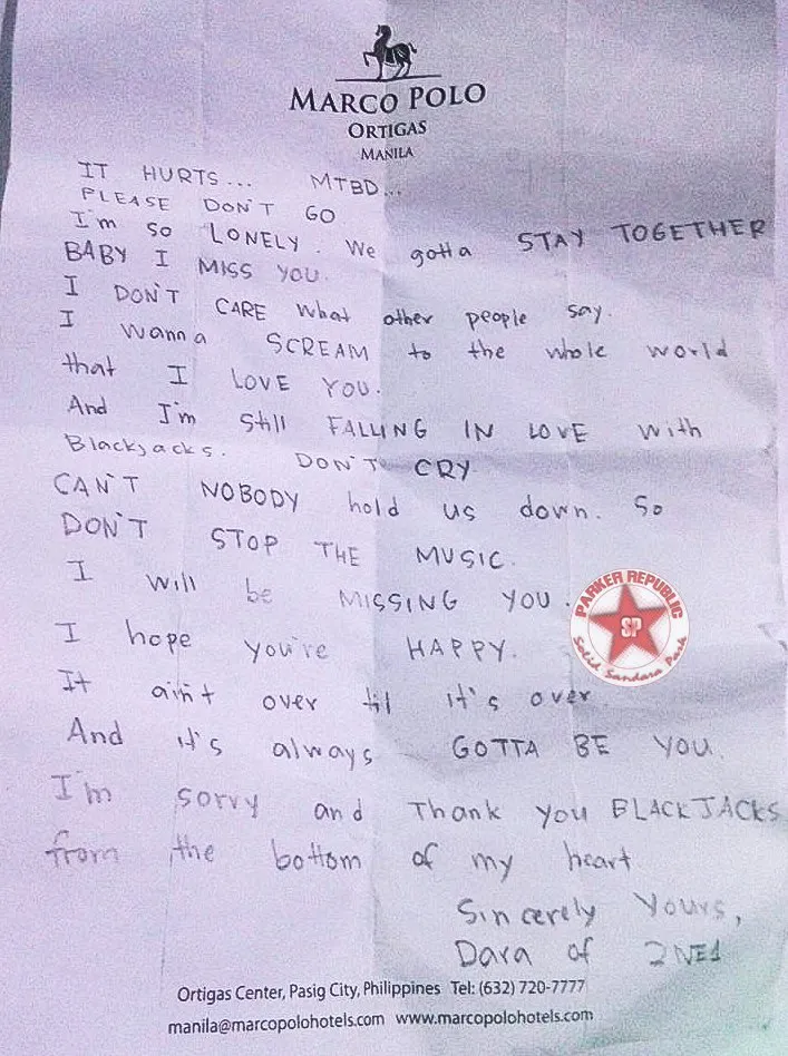 Surat Dara Kepada Blackjack © Twitter