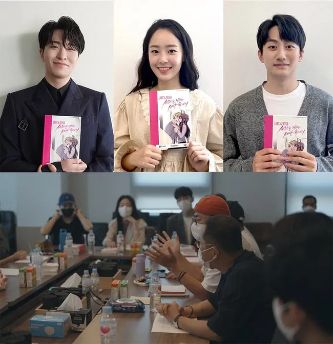 Pemeran dan pembacaan Naskah LOVE & WISH (Credit : Cube Entertainment)
