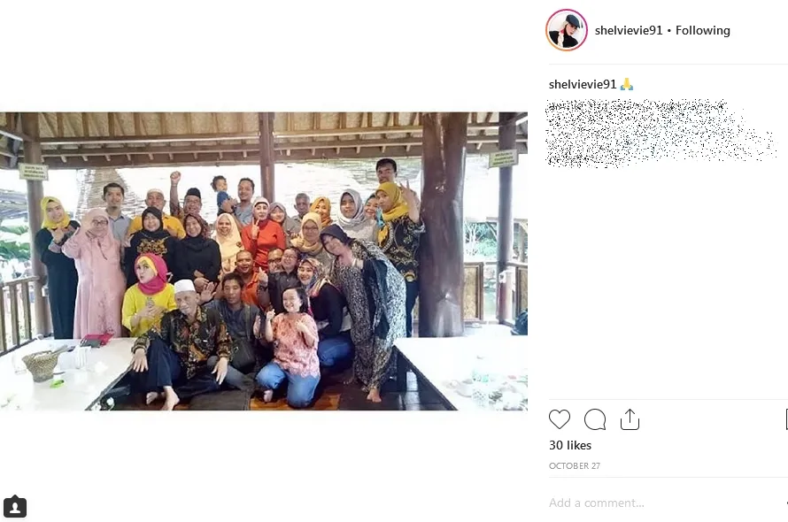 Pertemuan keluarga Daus dan Shelvie ©instagram/instagram.com/shelvievie91
