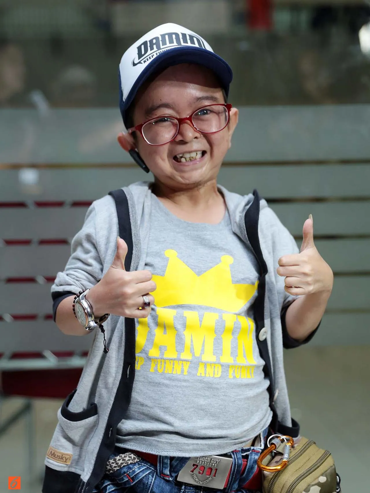 Daus Mini mencoba mempertahankan rumah tangganya © Bintang.com/Deky Prayoga
