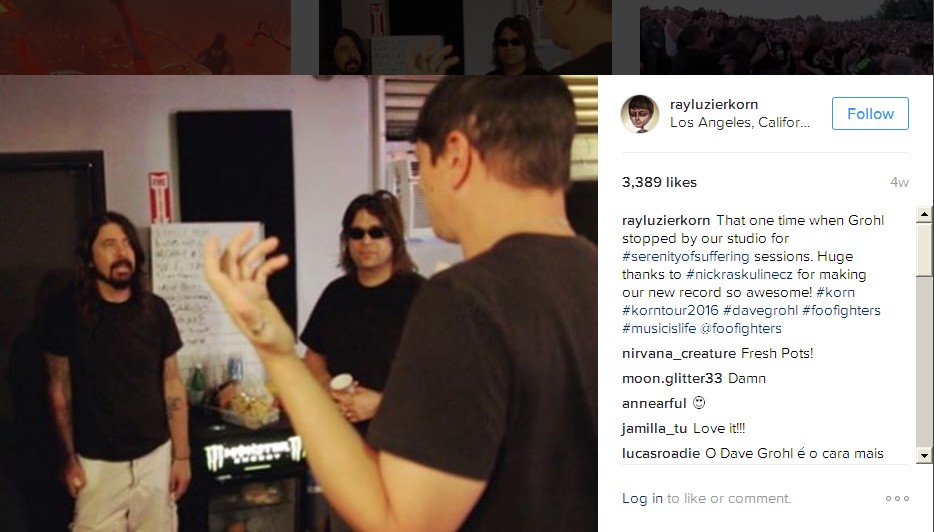 Dave Grohl @ Instagram Ray Luzier