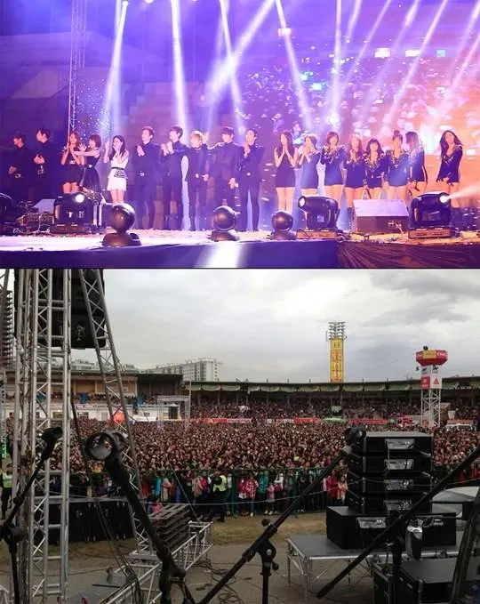 Grup K-Pop agensi CCM di depan puluhan ribu fans Mongolia ©allkpop.com