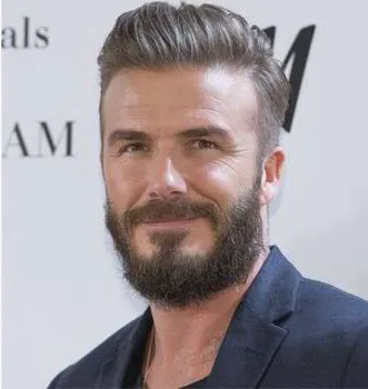 David Beckham memanjangkan jenggotnya © Express