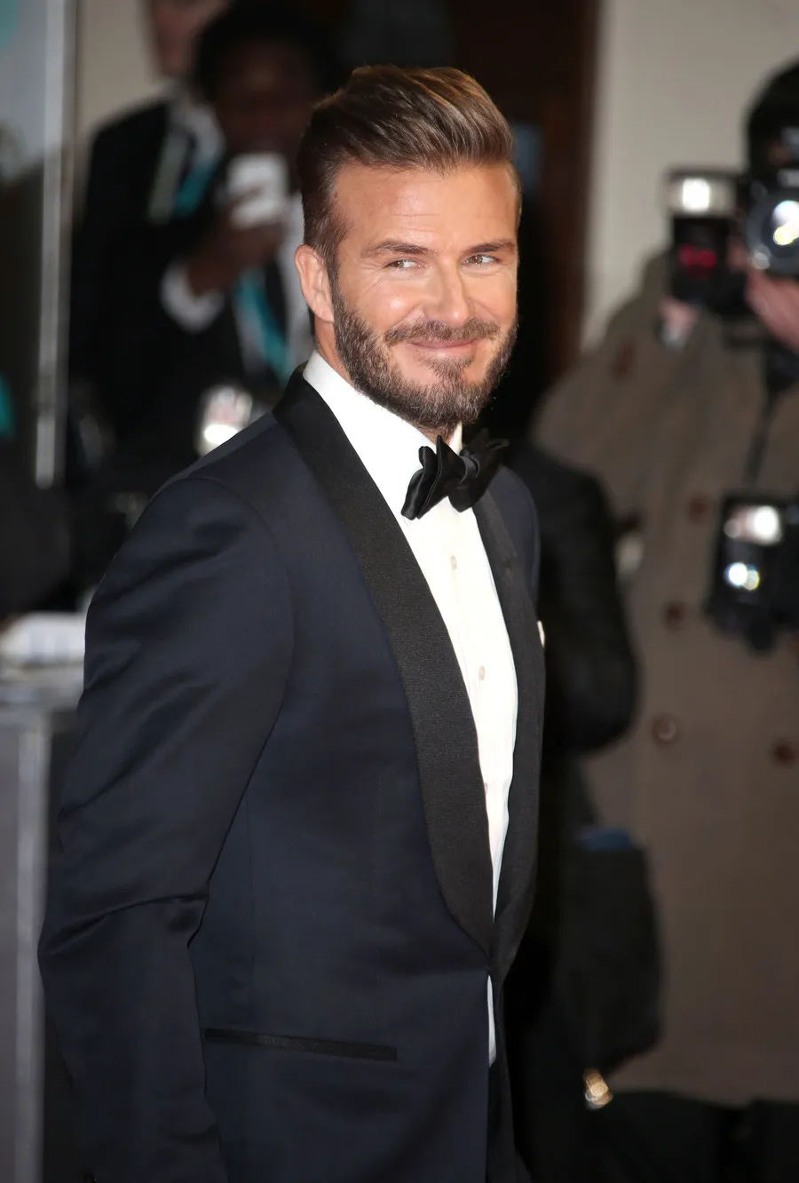 Dengan fisik sempurna, apakah David bisa jadi James Bond selanjutnya? Who knows! © fameflynet