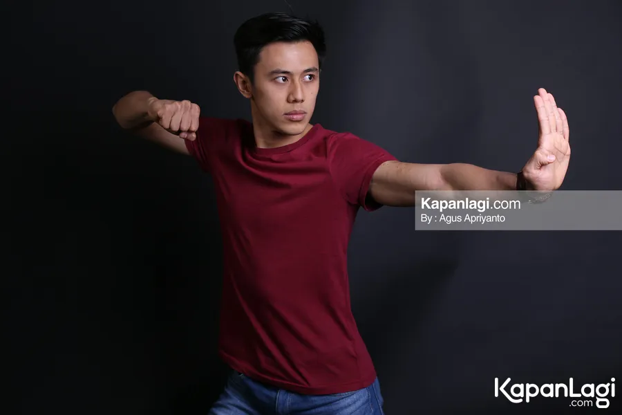 David Hendrawan juga seorang atlet wushu/©KapanLagi.com®/Agus Apriyanto