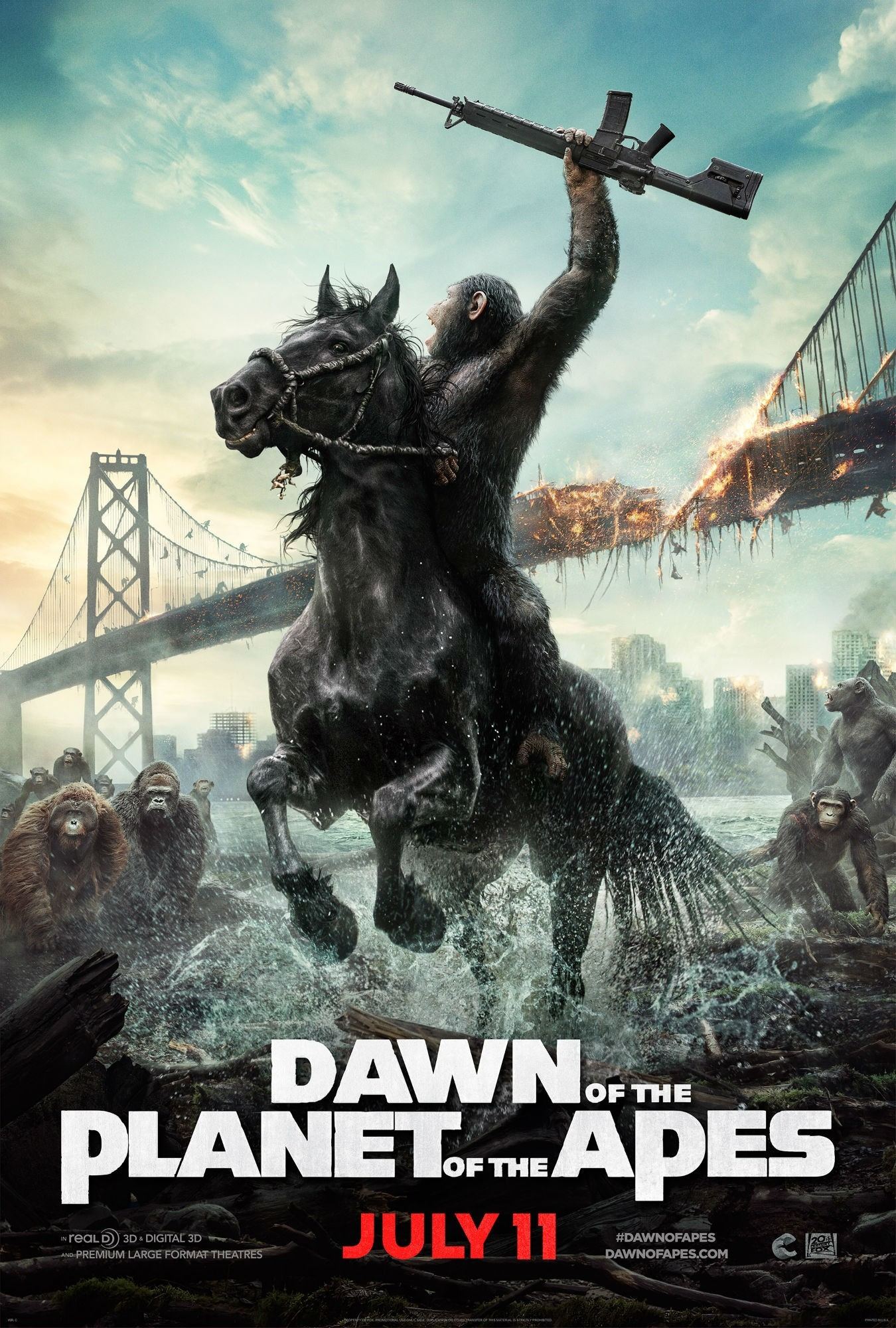 Poster Dawn Of Planet Of Apes @20thcenturyfox