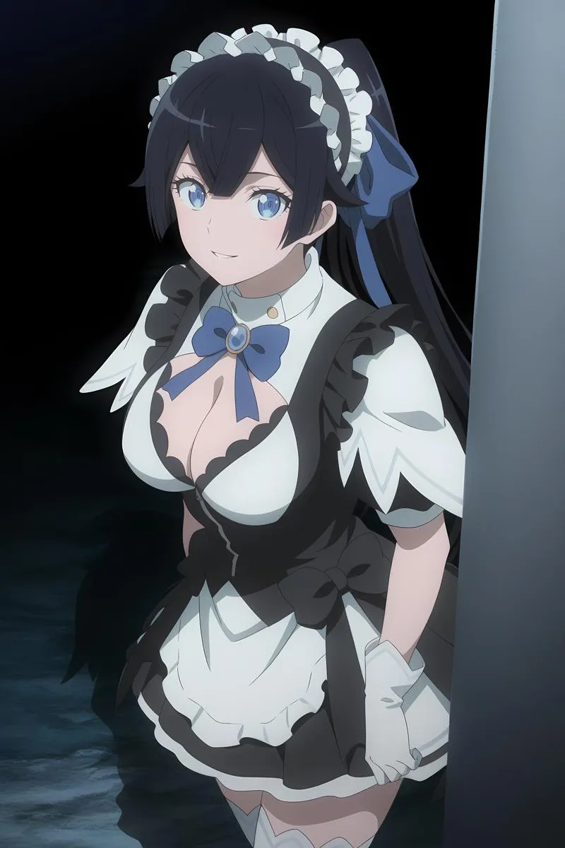 Tokoh Mai yang punya ciri khas berpakaian Maid.