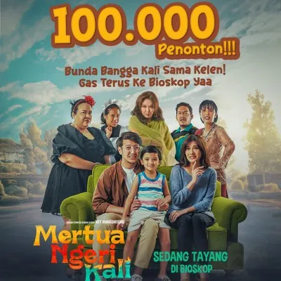 Debut Layar Lebar Bunda Corla, MERTUA NGERI KALI Tembus 100.000 Penonton