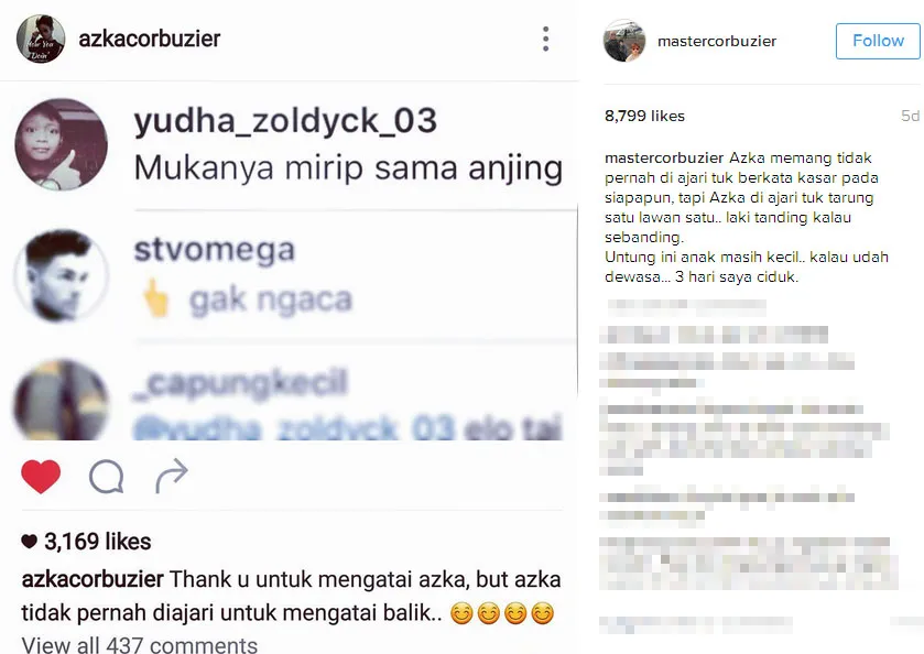 Deddy Corbuzier peringatkan haters Azka © Instagram.com/mastercorbuzier