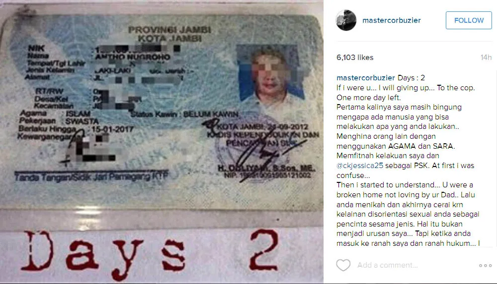 Deddy Corbuzier sudah tangkap haters-nya © Instagram.com/mastercorbuzier