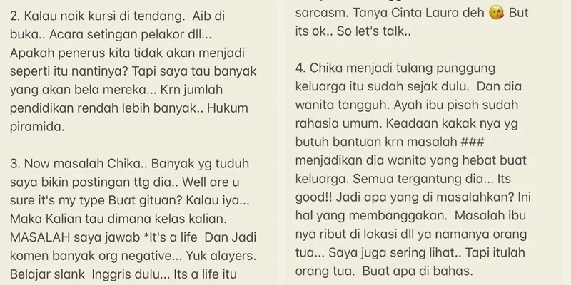 Deddy membenarkan tentang kisah Chika Jessica yang merupakan tulang punggung keluarga. Credit: via instagram.com/mastercorbuzier