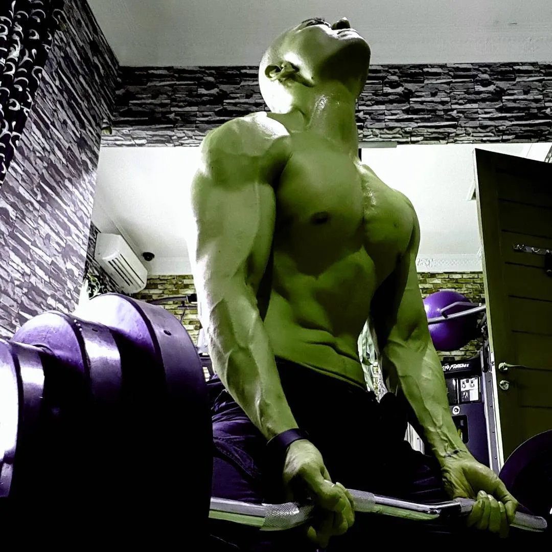 Deddy Corbuzier versi 'Hulk' © Instagrammastercorbuzier. 