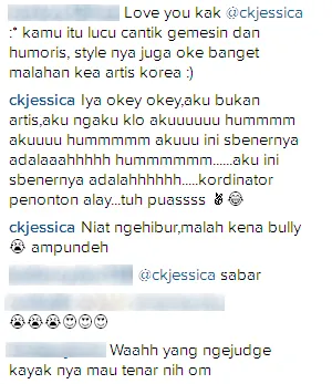 Chika ikut komentar di postingan Deddy / © Instagram